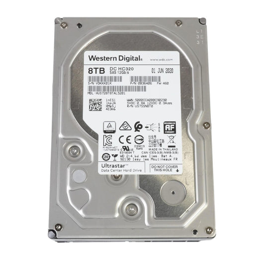 WD DC HC320 8TB 7.2K 3.5" SAS 12Gbps 512e 256MB Enterprise HDD HUS728T8TAL5201