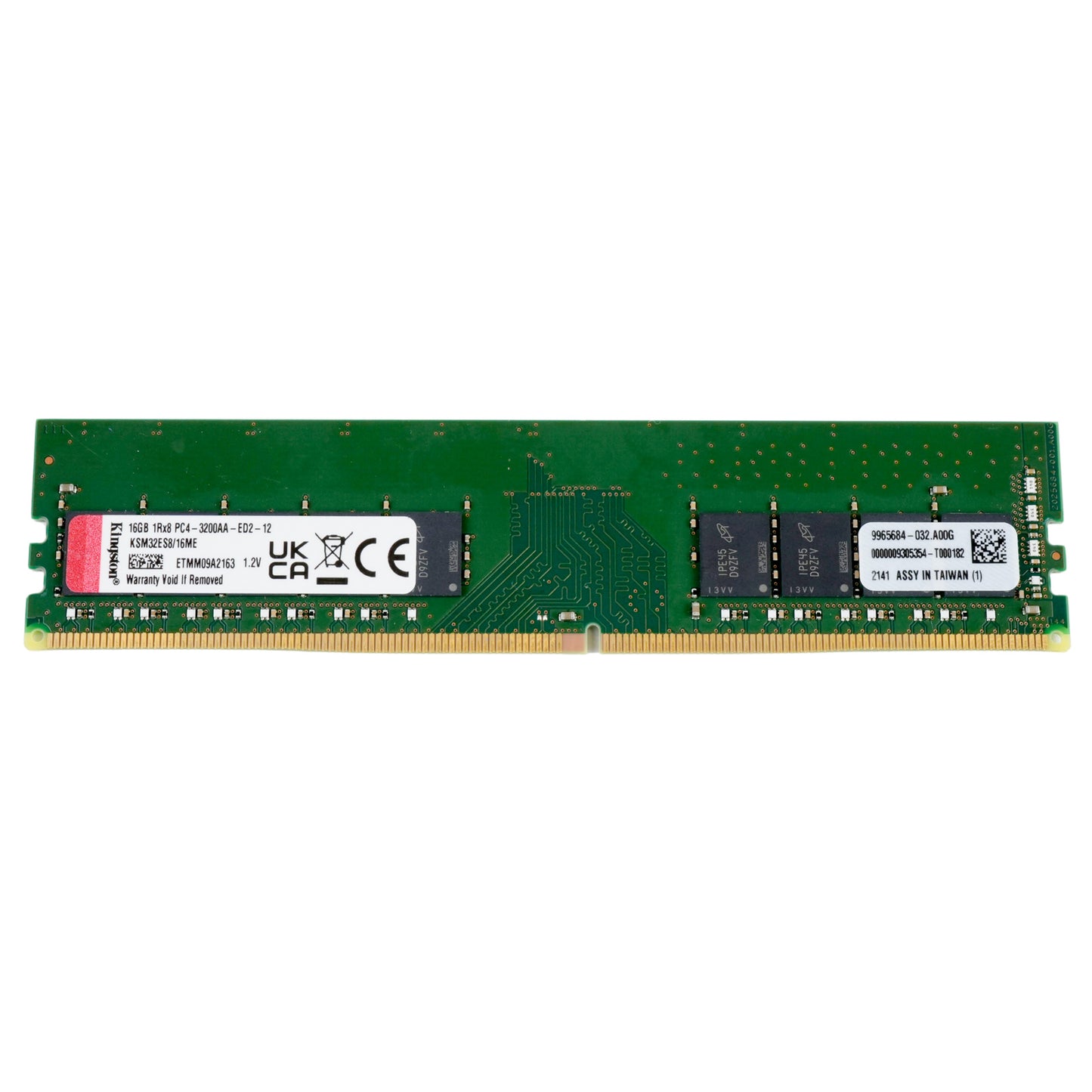 Kingston KSM32ES8/16ME 16GB 1Rx8 DDR4-3200AA PC4-25600E ECC Unbuffered EUDIMM
