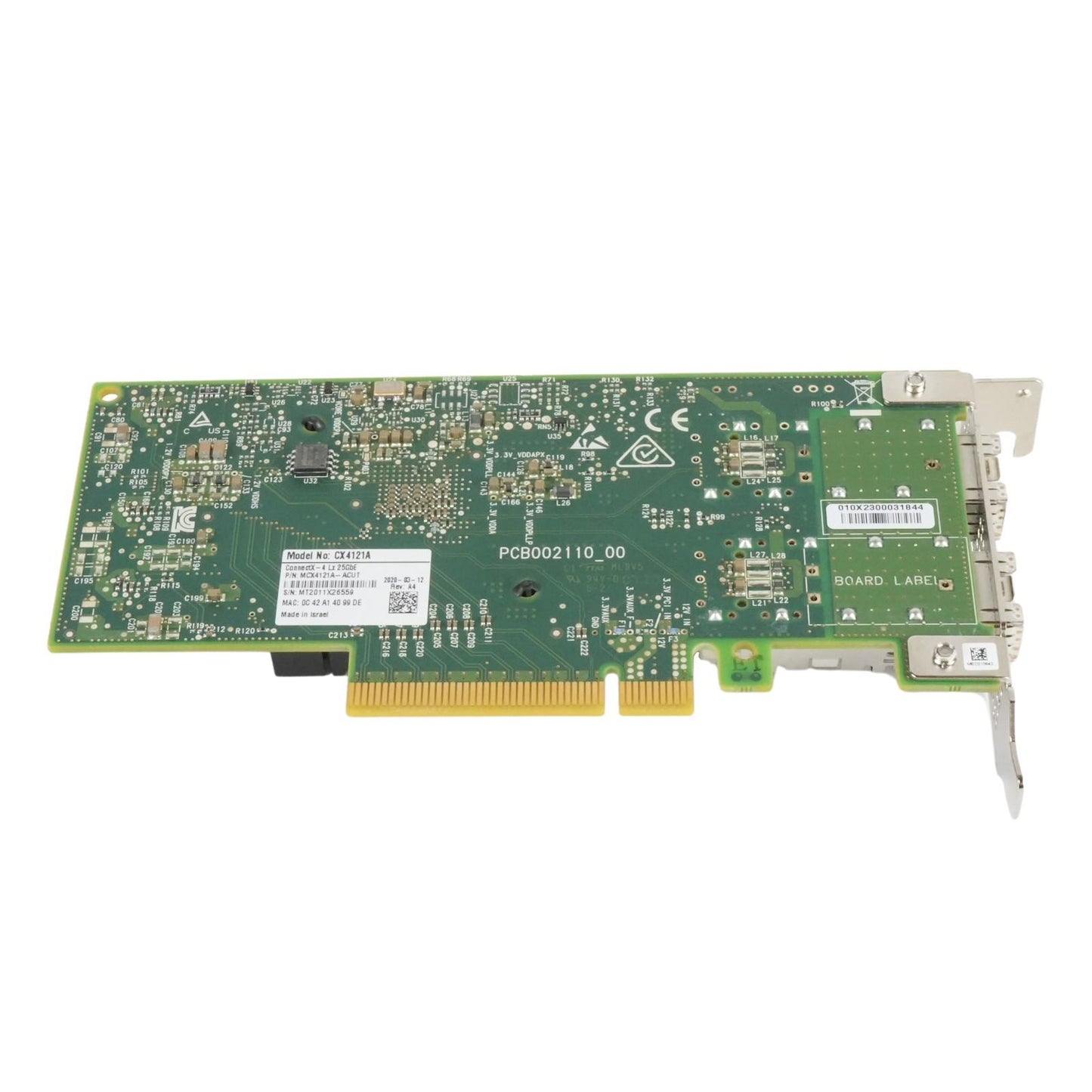 Mellanox MCX4121A-ACUT ConnectX-4 Lx EN 2-Port 25GbE QSFP28 PCI-E 3.0 x8 NIC SFF