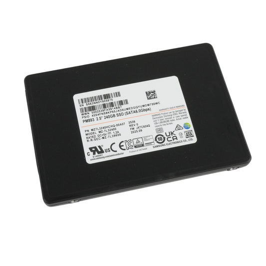 Samsung PM893 240GB SSD 2.5" 3D TLC SATA III 6G MZ-7L32400 MZ7L3240HCHQ-00A07