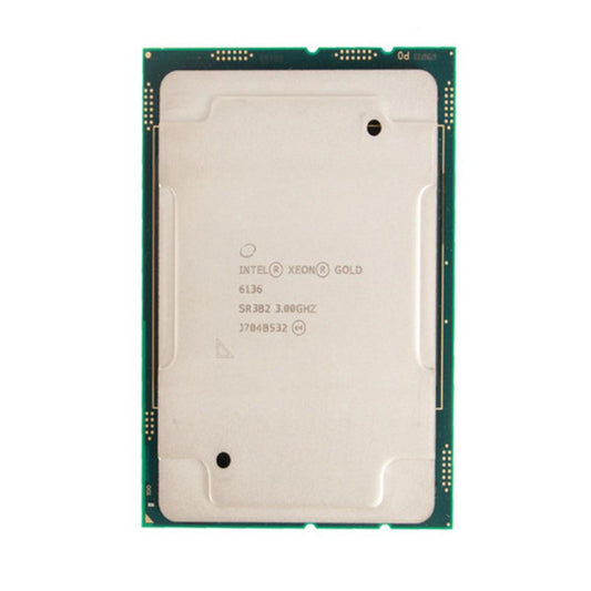 Intel SR3B2 Xeon Gold 6136 3GHz 12-Core 24.75MB L3 Processor CPU CD8067303405800