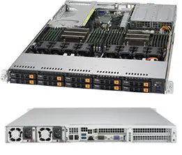 Supermicro SYS-1028U-TN10RT+ 2x Intel Xeon E5-2620v4 128GB 10x NVMe 1U Server