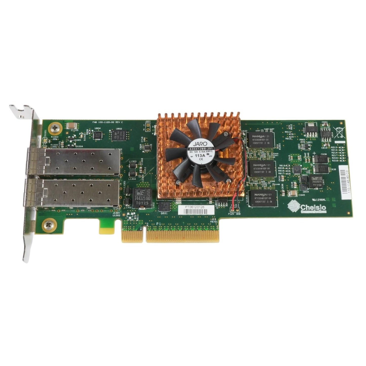 Chelsio T420-LL-CR Dual Port 10G SFP+ PCIe Unified Wire Adapter 110-1146-40 SFF