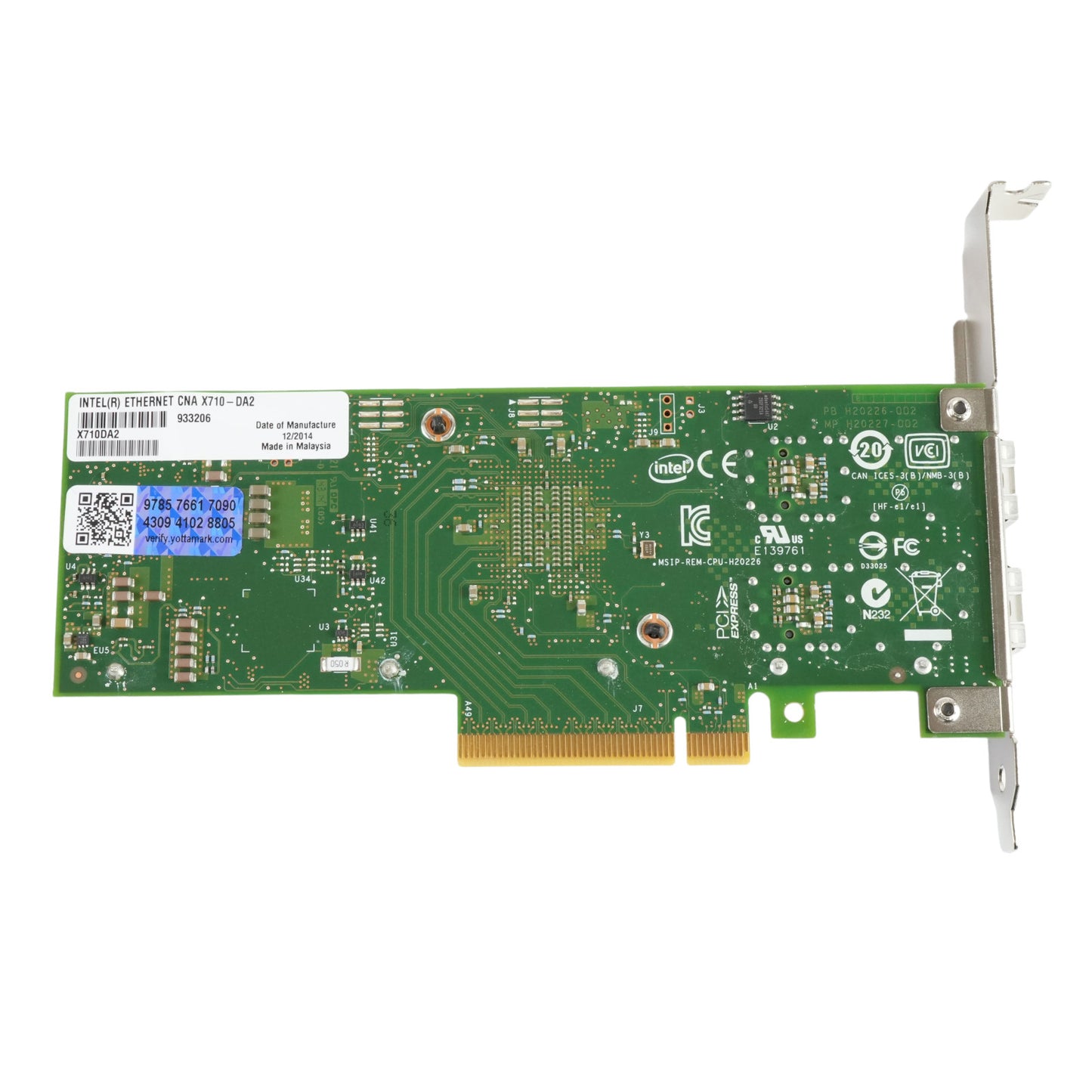 Intel X710-DA2 Dual Port 10Gb/s PCI-E 3.0 x8 Ethernet Converged Network Adapter