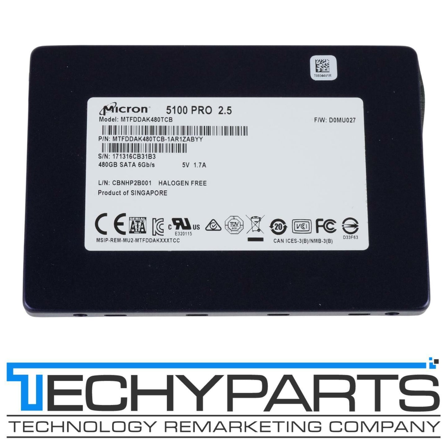 Micron 5100 PRO 480GB M.2 2280 SATA 6Gb/s TLC SSD MTFDDAK480TCB-1AR1ZABYY 20%