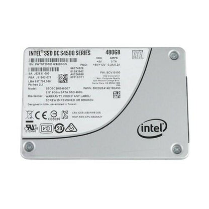 Intel DC S4500 Series 480GB SATA III 2.5" Solid State Drive SSDSC2KB480G7 100%