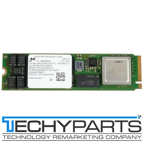 Micron 7450 MAX 800GB M.2 2280 NVMe Gen 4 x4 SSD MTFDKBA800TFS-1BC1ZABBY