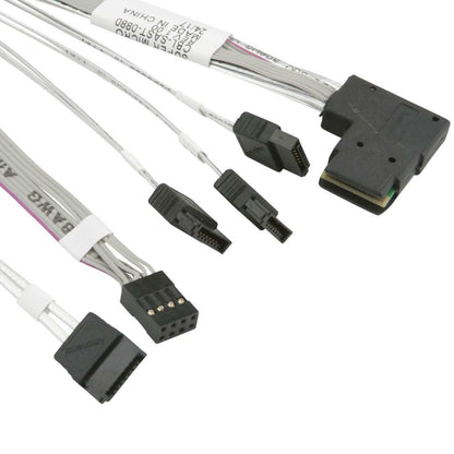 Supermicro CBL-SAST-0880 Mini-SAS to 4 SATA 55/55/55/55cm with Sideband Cable