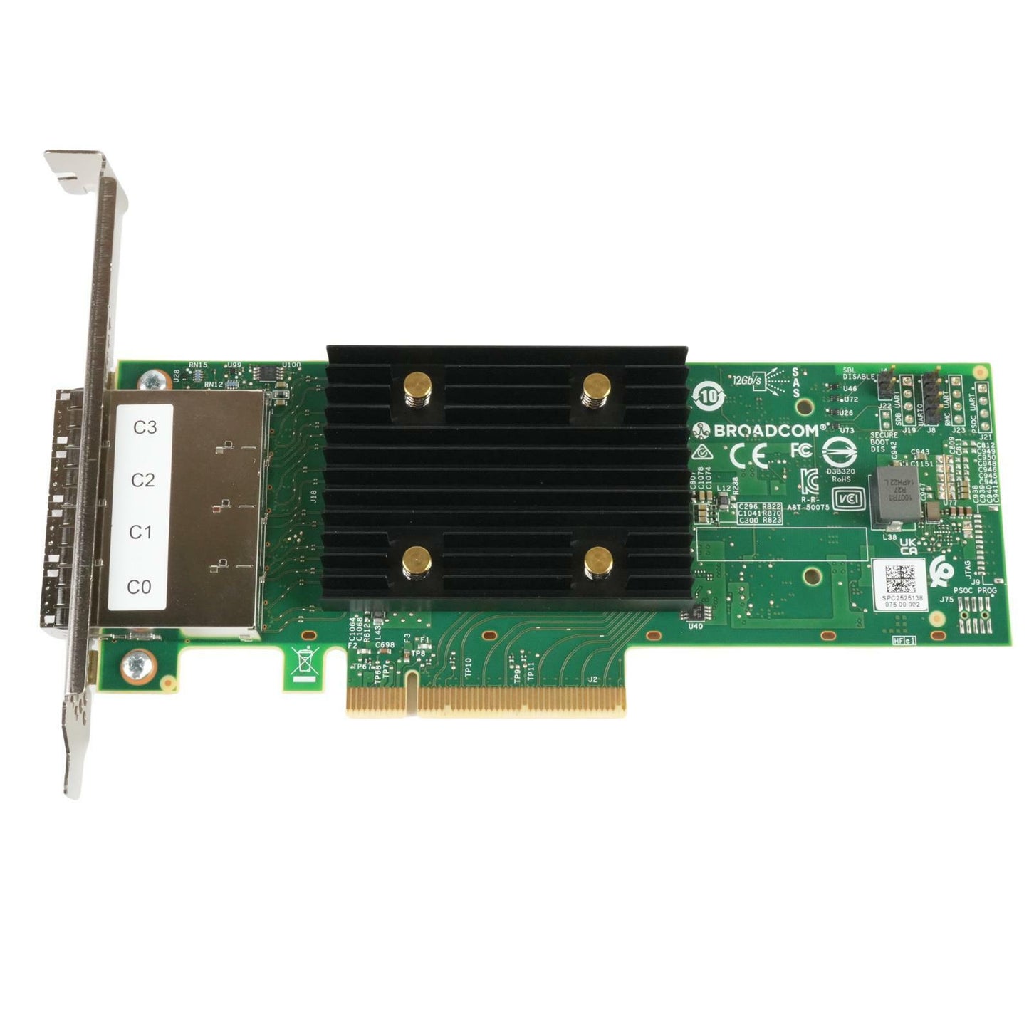 Broadcom LSI HBA 9500-16e SATA/SAS/NVMe 12Gb/s Tri-Mode PCIe 4.0 x8 05-50075-00