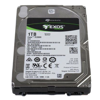 Seagate Exos 7E2000 1TB 7.2K 2.5" SAS 12Gb/s 128MB HDD ST1000NX0333 1FN201-005