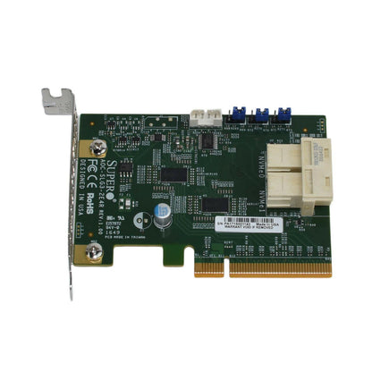 Supermicro AOC-SLG3-2E4R Dual-Port Gen-3 NVMe SFF-8643 PCIe x8 Adapter HBA SFF