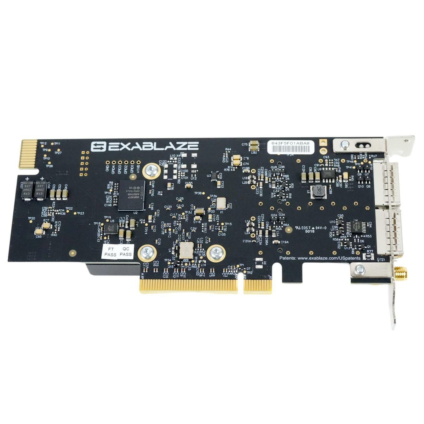Exablaze ExaNIC X40 Dual-Port Low Latency 40GbE QSFP+ PCI-E 3.0 NIC FPGA SFF