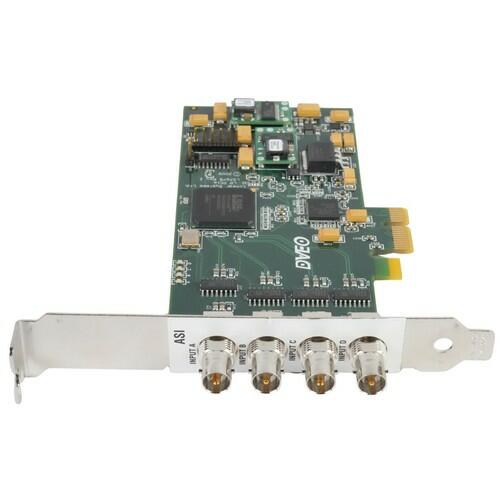 DVEO DVB Master Quad/I PCIe Mini 4-Channel DVB-ASI PCI-Express x1 Input Card FH