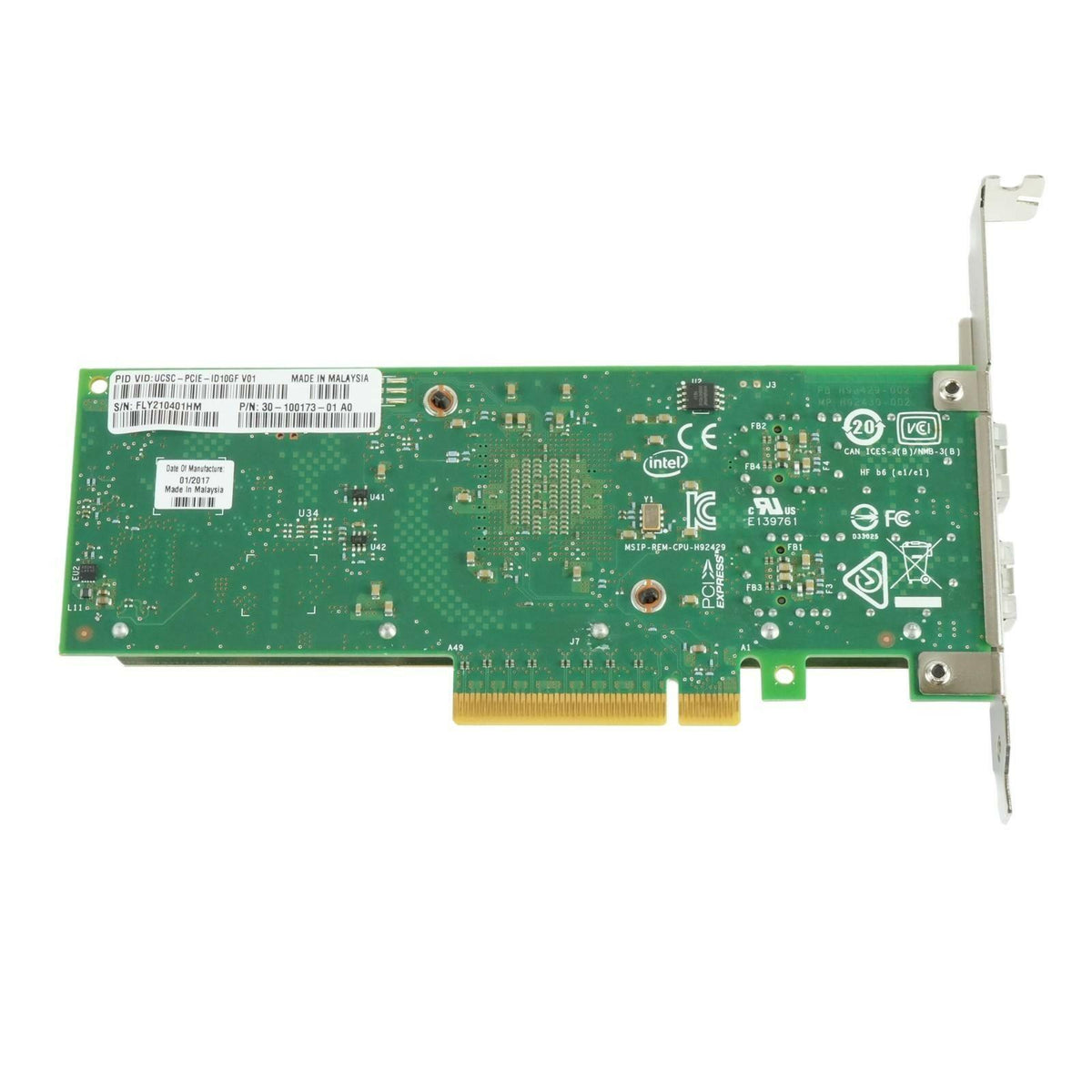 Cisco UCSC-PCIE-ID10GF Intel X710-DA2 10GbE 2-Port SFP+ PCIe 3.0 x8 CNA NIC