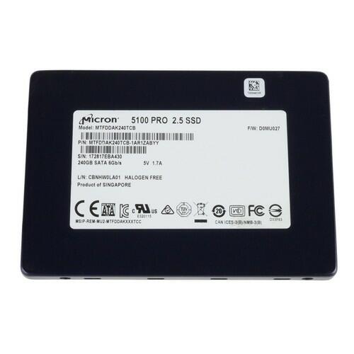 Micron 5100 PRO 240GB 2.5" SATA 6Gb/s 3D TLC SSD MTFDDAK240TCB-1AR1ZABYY 99%