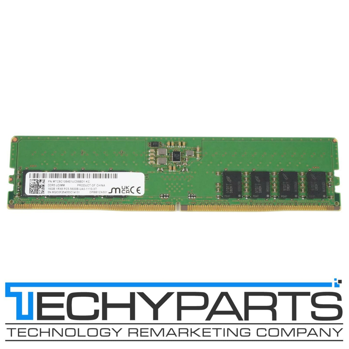 Micron MTC8C1084S1UC56BD1 16GB 1Rx8 DDR5-5600 PC5-44800 CL46 non-ECC UDIMM RAM