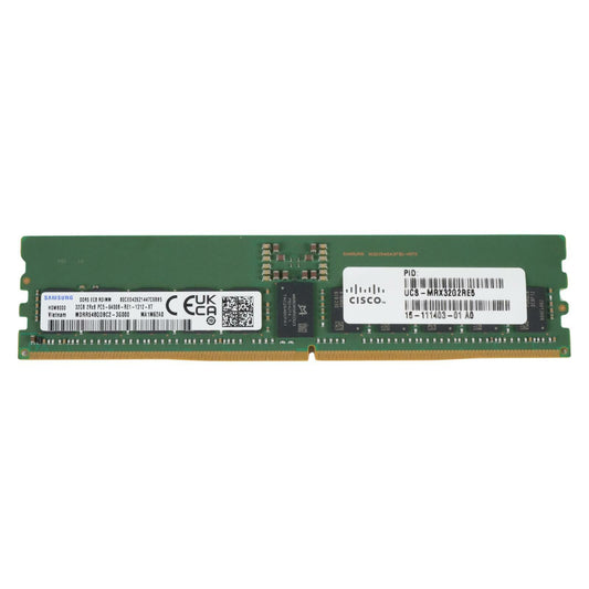 Cisco UCS-MRX32G2RE5 32GB 2Rx8 DDR5-6400 PC5-51200 CL52 REG ECC 1.1V 288p RDIMM