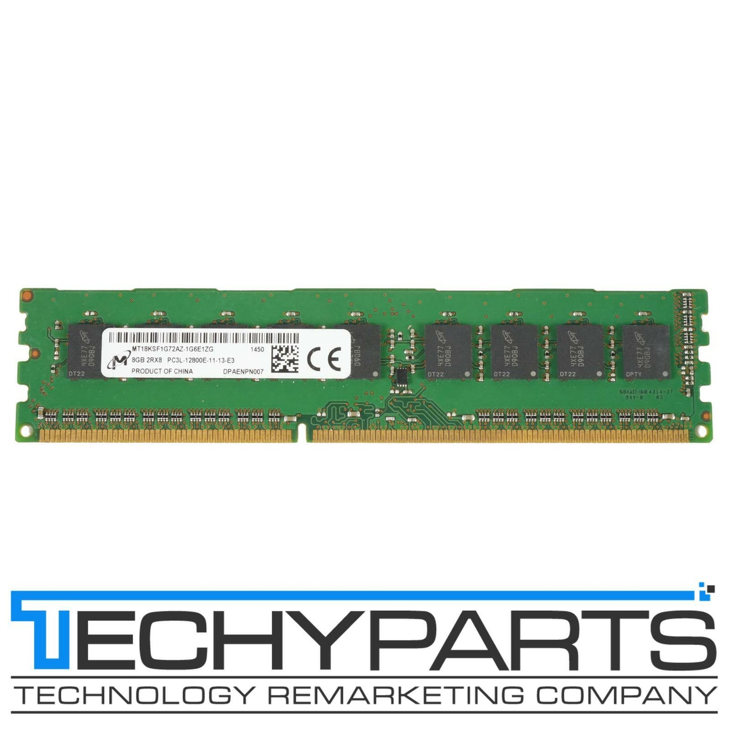 Micron 8GB 2RX8 DDR3-1600 PC3L-12800E ECC Unbuffered EUDIMM MT18KSF1G72AZ-1G6E1