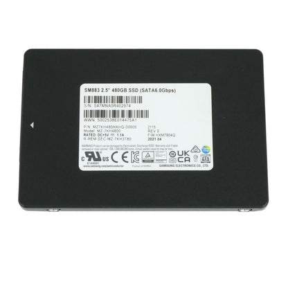 Samsung SM883 480GB SSD SATA Solid State Drive MZ-7KH4800 MZ7KH480HAHQ-00005