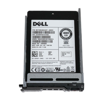 Dell 2VH3F Samsung SM863 480GB SSD 2.5" MLC SATA 6G Solid State Drive MZ-7KM480A