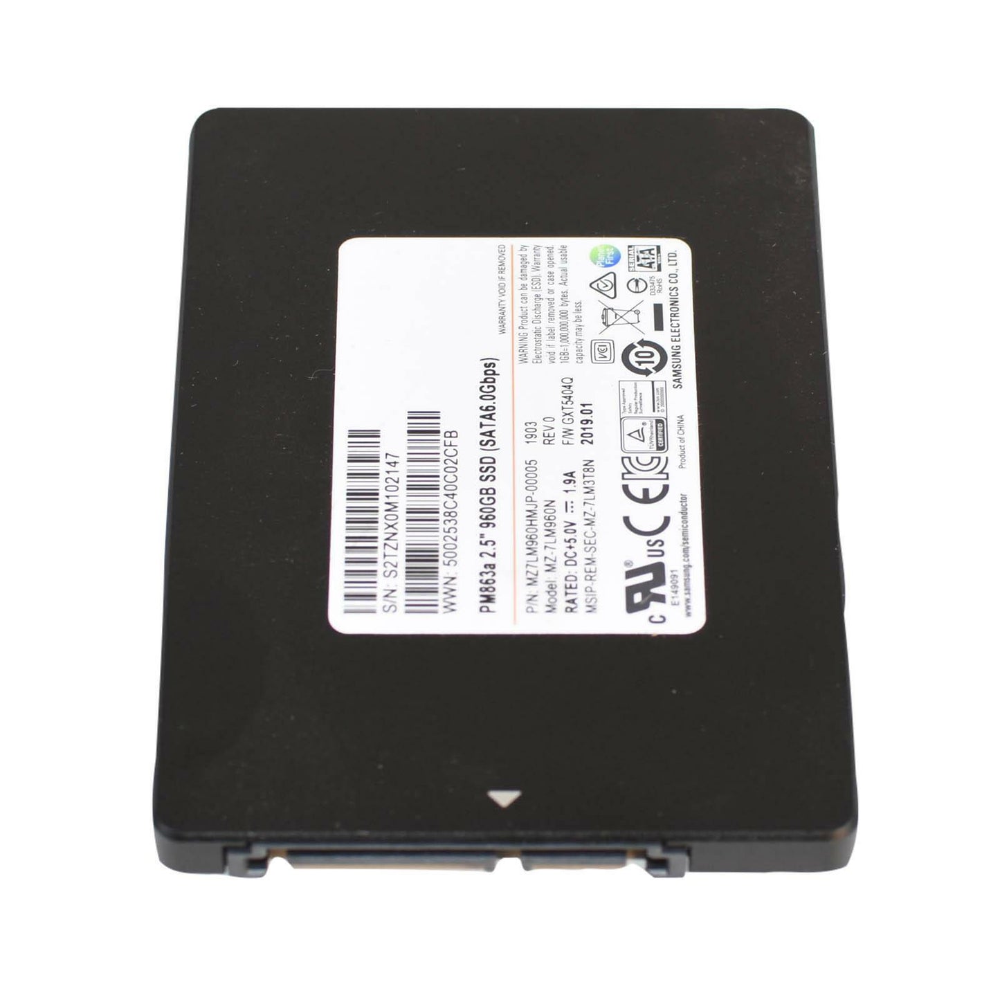 Samsung PM863a 960GB 2.5" SATA 6G SSD Drive MZ-7LM960N MZ7LM960HMJP-00005 87-96%