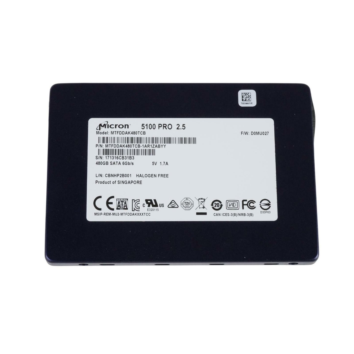 Micron 5100 PRO 480GB M.2 2280 SATA 6Gb/s TLC SSD MTFDDAK480TCB-1AR1ZABYY 77%