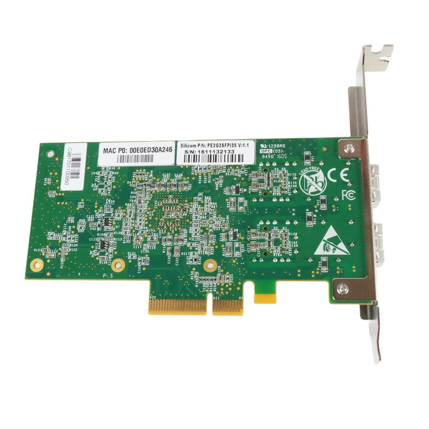Silicom PE2G2SFPI35 Dual-Port Gigabit SFP PCI-e x4 NIC (Intel i350AM2 based)