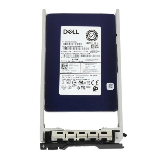 Dell D35F3 Micron 5200 MAX 480GB 2.5" SFF SATA 6G 3D TLC SSD MTFDDAK480TDN 100%