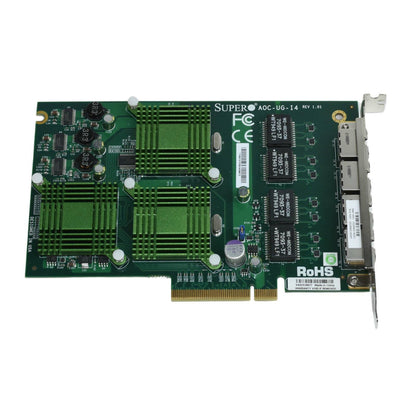 Supermicro AOC-UG-I4 Universal I/O 4-Port Gigabit PCIe x8 Ethernet LAN Card NIC