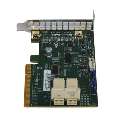 Supermicro AOC-SLG3-2E4R Dual-Port Gen-3 NVMe SFF-8643 PCIe x8 Adapter HBA SFF
