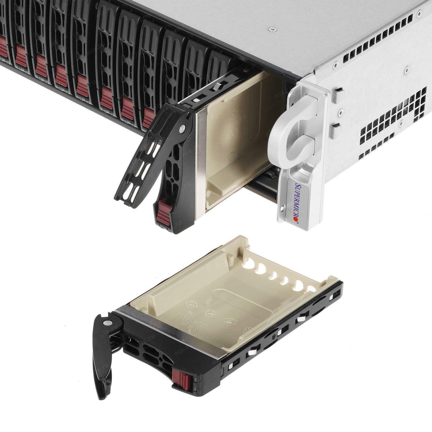 NEW Supermicro CSE-216BE1C4-R1K23LPB 24x2.5" SAS3/4x NVMe 2x1200W 2U Chassis