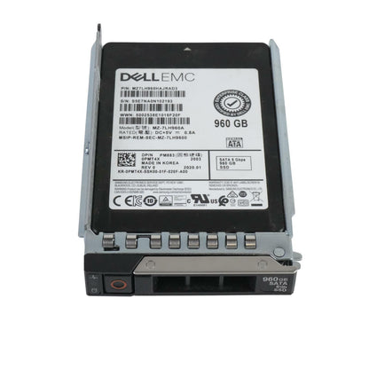 Dell PMT4X Samsung PM883 960GB 2.5" TLC SATA 6G SSD MZ-7LH960A MZ7LH960HAJRAD3