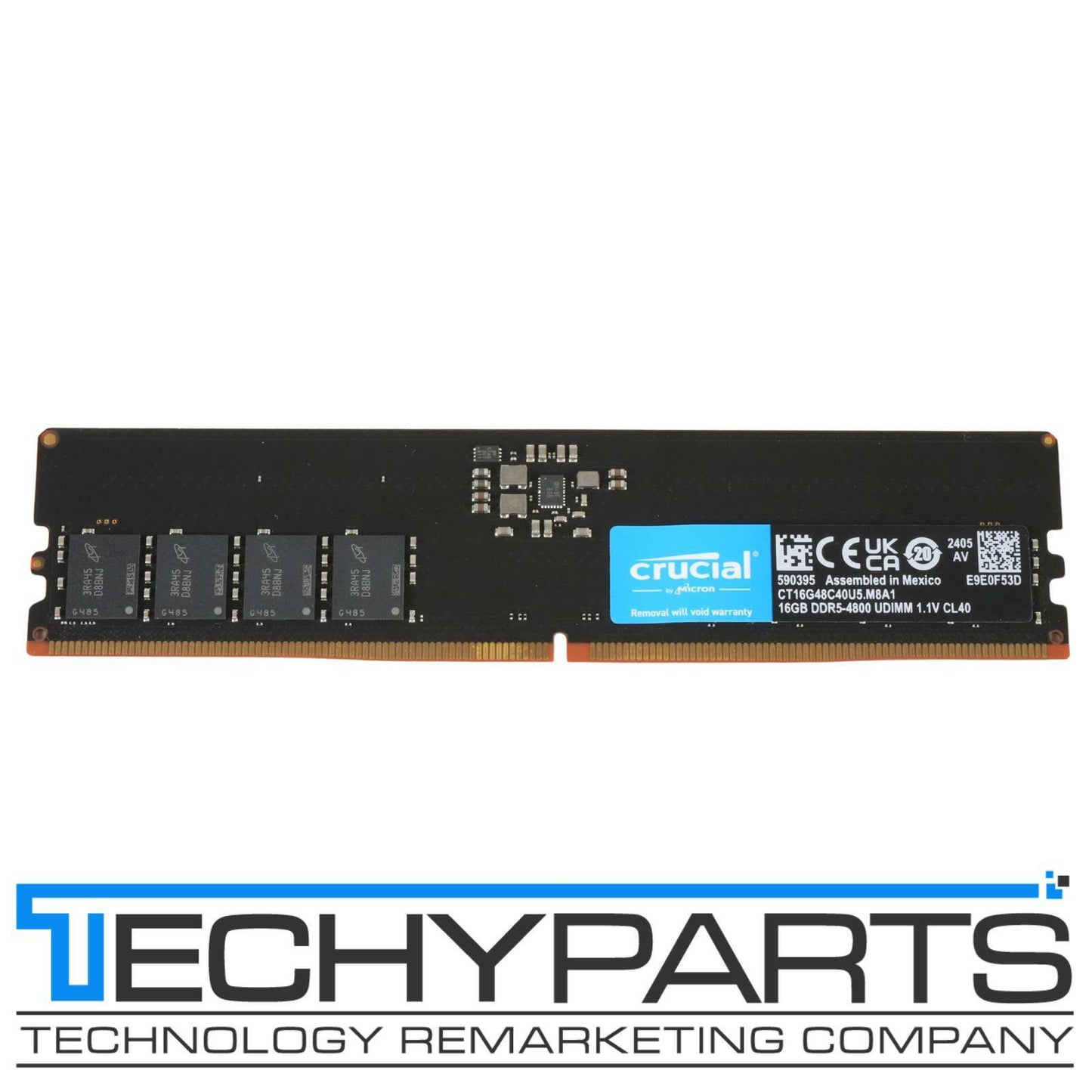 Crucial CT16G48C40U5.M8A1 16GB 1Rx8 DDR5-4800 PC5-38400 non-ECC UDIMM Desktop
