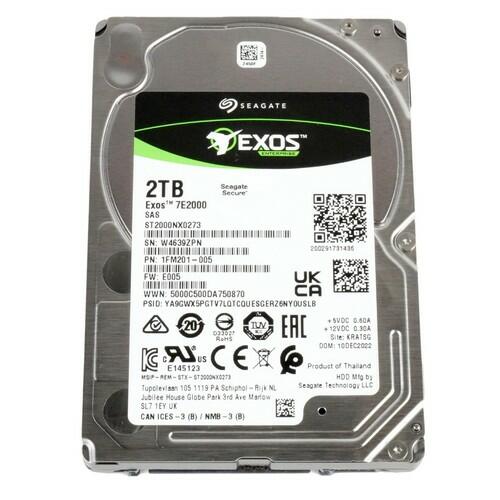 Seagate Exos 7E2000 2TB 7.2K 2.5" SAS 12Gb/s 128MB HDD ST2000NX0253 1FM201-005