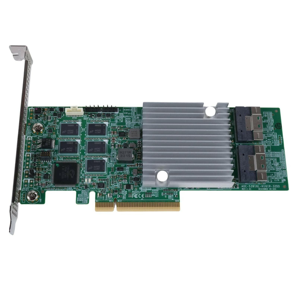 Supermicro AOC-S3908L-H16iR-32DD 16-Port SAS/SATA/NVMe PCIe4 RAID w/BTR-CVPM05