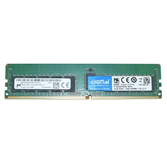 Crucial 16GB 1Rx4 DDR4 PC4-2400T REG ECC 1.2V Server RAM CT16G4RFS424A.18FA1
