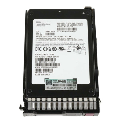 HPE P20840-001 Samsung PM1645a 3.2TB 2.5" SSD SAS 12G SSD MZ-ILT3T2B P19917-B21