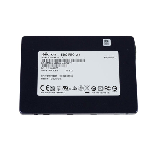 Micron 5100 PRO 480GB M.2 2280 SATA 6Gb/s TLC SSD MTFDDAK480TCB-1AR1ZABYY 20%
