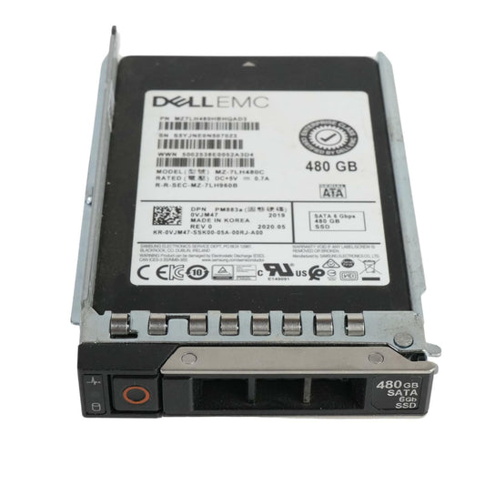 Dell VJM47 Samsung PM883a 480GB SSD 2.5" TLC SATA 6G MZ-7LH480C MZ7LH480HBHQAD3