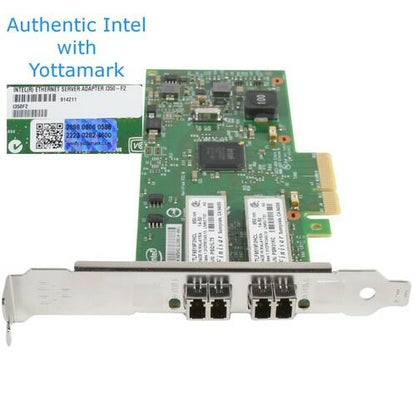 Intel I350F2 I350-F2 Dual Port 1GbE 1000Base-SX PCIe 2.1 x4 Ethernet Adapter NIC