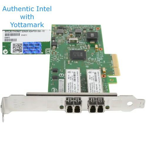 Intel I350F2 I350-F2 Dual Port 1GbE 1000Base-SX PCIe 2.1 x4 Ethernet Adapter NIC