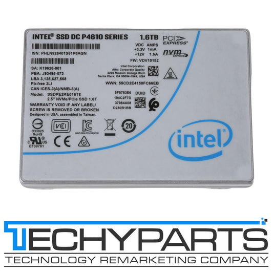 Intel DC P4610 SSD 1.6TB NVMe U.2 PCIe3 x4 TLC Solid State Drive SSDPE2KE016T8
