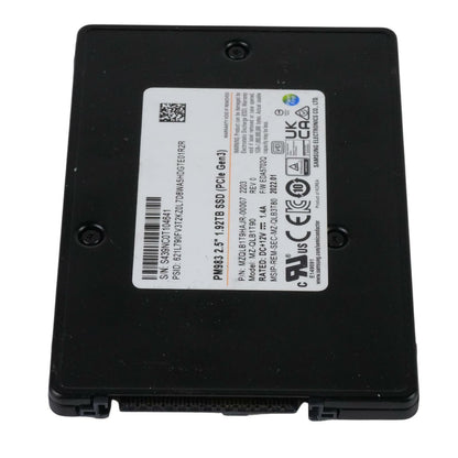 Samsung PM983 1.92TB NVMe U.2 PCIe Gen 3 x4 SSD MZ-QLB1T90 MZQLB1T9HAJR-00007
