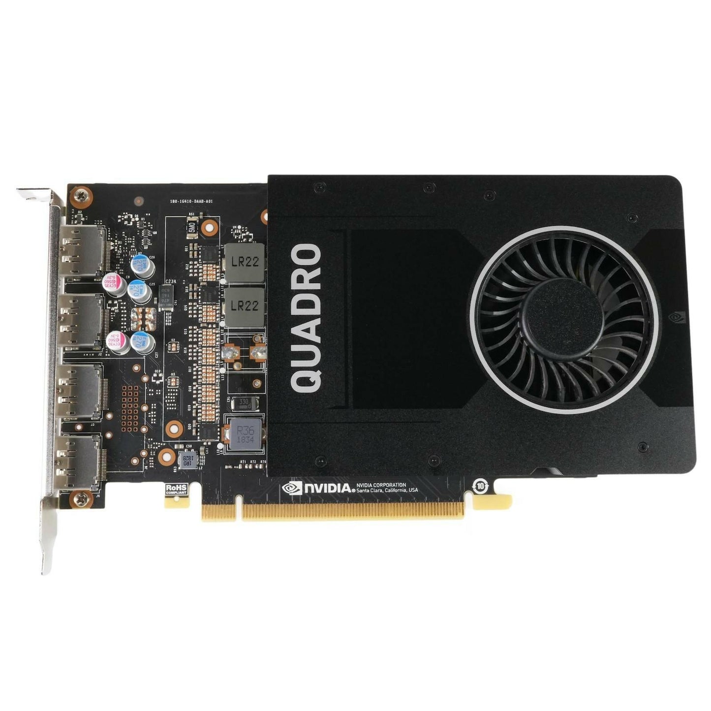 HP 942637-001 NVIDIA Quadro P2000 5GB GDDR5 4x DP PCIe 3.0 x16 Graphics Card GPU