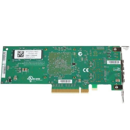 Dell JF0FV Chelsio T520-CR 110-1192-50 Dual Port 10GbE SFP+ PCIe 3.0 x8 NIC LP