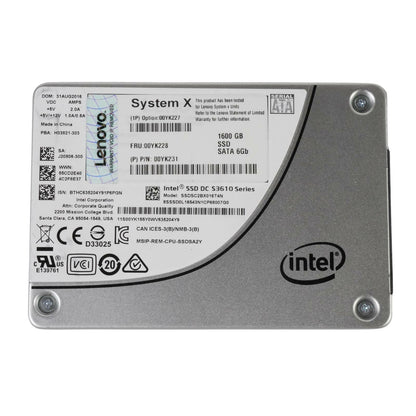 Lenovo 00YK228 1.6TB Intel SSD DC S3610 2.5" SATA III 6G SSD SSDSC2BX016T4N 99%
