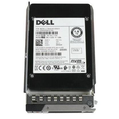 Dell JD6CH Samsung PM1725a 1.6TB 2.5" NVMe U.2 PCIe3 SSD MZWLL1T6HEHP-000D3