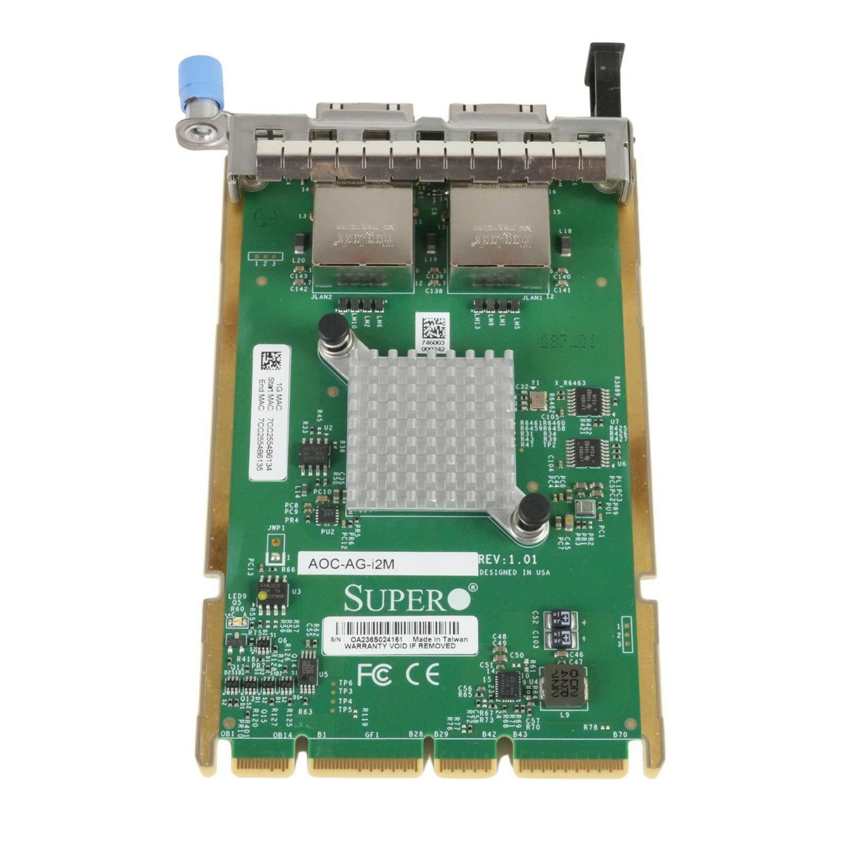 Supermicro AOC-AG-i2M Advanced I/O Module AIOM 2-port 1GbE RJ45 Intel i350 NIC