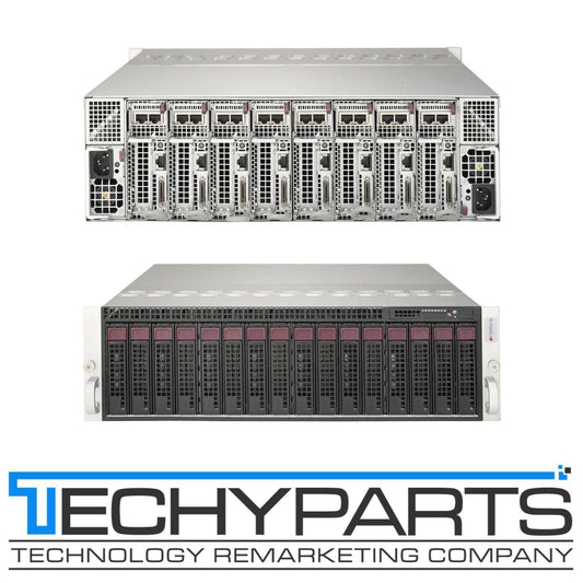 Supermicro 5038MD-H8TRF 8-Node Xeon D-1541 2.1GHz 3U MicroCloud Server w/Rails
