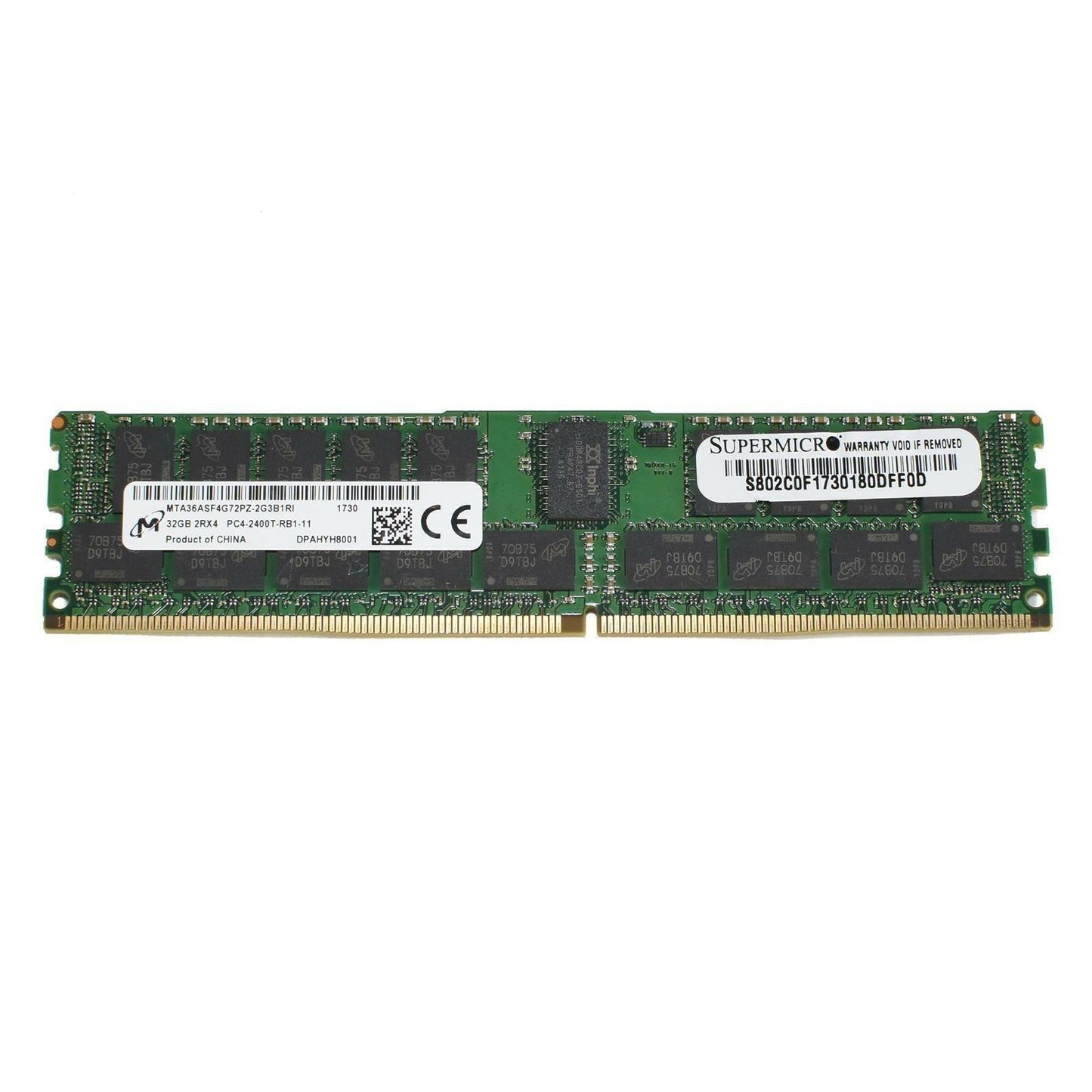 Micron 32GB DDR4-2400 PC4-2400T ECC REG 1.2V 288-pin RDIMM MTA36ASF4G72PZ-2G3B1